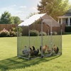 image:imageVEVOR Large Metal Chicken Coop98 x 98 x 66 ft Walkin Chicken Run House with Waterproof Cover amp Sturdy Frame Spire Roof Poultry Cage Duck Pen for Rabbit Hen Goose Outdoor Backyard Farm Use787L x 394W x 787H