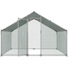 image:imageVEVOR Large Metal Chicken Coop98 x 98 x 66 ft Walkin Chicken Run House with Waterproof Cover amp Sturdy Frame Spire Roof Poultry Cage Duck Pen for Rabbit Hen Goose Outdoor Backyard Farm Use1176L x 792W x 792H