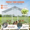 image:imageVEVOR Large Metal Chicken Coop98 x 98 x 66 ft Walkin Chicken Run House with Waterproof Cover amp Sturdy Frame Spire Roof Poultry Cage Duck Pen for Rabbit Hen Goose Outdoor Backyard Farm Use1180L x 780W x 780H