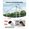 image:imageVEVOR Large Metal Chicken Coop98 x 98 x 66 ft Walkin Chicken Run House with Waterproof Cover amp Sturdy Frame Spire Roof Poultry Cage Duck Pen for Rabbit Hen Goose Outdoor Backyard Farm Use2362L x 1181W x 667H