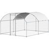 image:imageVEVOR Large Metal Chicken Coop98 x 98 x 66 ft Walkin Chicken Run House with Waterproof Cover amp Sturdy Frame Spire Roof Poultry Cage Duck Pen for Rabbit Hen Goose Outdoor Backyard Farm Use1575L x 1181W x 787H