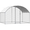 image:imageVEVOR Large Metal Chicken Coop98 x 98 x 66 ft Walkin Chicken Run House with Waterproof Cover amp Sturdy Frame Spire Roof Poultry Cage Duck Pen for Rabbit Hen Goose Outdoor Backyard Farm Use1181L x 787W x 787H