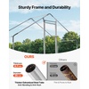image:imageVEVOR Large Metal Chicken Coop98 x 98 x 66 ft Walkin Chicken Run House with Waterproof Cover amp Sturdy Frame Spire Roof Poultry Cage Duck Pen for Rabbit Hen Goose Outdoor Backyard Farm Use1181L x 394W x 787H