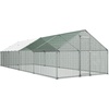 image:imageVEVOR Large Metal Chicken Coop98 x 98 x 66 ft Walkin Chicken Run House with Waterproof Cover amp Sturdy Frame Spire Roof Poultry Cage Duck Pen for Rabbit Hen Goose Outdoor Backyard Farm Use3149L x 1181W x 787H