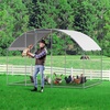 image:imageVEVOR Large Metal Chicken Coop98 x 98 x 66 ft Walkin Chicken Run House with Waterproof Cover amp Sturdy Frame Spire Roof Poultry Cage Duck Pen for Rabbit Hen Goose Outdoor Backyard Farm Use1181L x 787W x 787H
