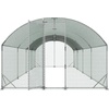 image:imageVEVOR Large Metal Chicken Coop98 x 98 x 66 ft Walkin Chicken Run House with Waterproof Cover amp Sturdy Frame Spire Roof Poultry Cage Duck Pen for Rabbit Hen Goose Outdoor Backyard Farm Use2992L x 1063W x 787H