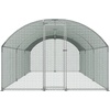 image:imageVEVOR Large Metal Chicken Coop98 x 98 x 66 ft Walkin Chicken Run House with Waterproof Cover amp Sturdy Frame Spire Roof Poultry Cage Duck Pen for Rabbit Hen Goose Outdoor Backyard Farm Use1181L x 2362W x 787H