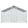 image:imageVEVOR Large Metal Chicken Coop98 x 98 x 66 ft Walkin Chicken Run House with Waterproof Cover amp Sturdy Frame Spire Roof Poultry Cage Duck Pen for Rabbit Hen Goose Outdoor Backyard Farm Use1180L x 780W x 780H