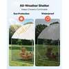 image:imageVEVOR Large Metal Chicken Coop98 x 98 x 66 ft Walkin Chicken Run House with Waterproof Cover amp Sturdy Frame Spire Roof Poultry Cage Duck Pen for Rabbit Hen Goose Outdoor Backyard Farm Use2992L x 1063W x 787H