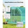 image:imageVEVOR Large Metal Chicken Coop98 x 98 x 66 ft Walkin Chicken Run House with Waterproof Cover amp Sturdy Frame Spire Roof Poultry Cage Duck Pen for Rabbit Hen Goose Outdoor Backyard Farm Use2992L x 1063W x 787H