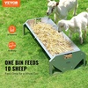 image:imageVEVOR Livestock Hay Feeder 2 in 1 Grain amp Hay Feeder 80Gallon Capacity 579 Long Goat Pasture Feeding with Deeper Feeding Pan Heavy Duty Steel Grain Holder for Sheep Sheds Farms Horse Barns1 Count Pack of 1