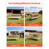 image:imageVEVOR Livestock Hay Feeder 2 in 1 Grain amp Hay Feeder 80Gallon Capacity 579 Long Goat Pasture Feeding with Deeper Feeding Pan Heavy Duty Steel Grain Holder for Sheep Sheds Farms Horse Barns579 x 276 x 341 in