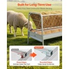 image:imageVEVOR Livestock Hay Feeder 2 in 1 Grain amp Hay Feeder 80Gallon Capacity 579 Long Goat Pasture Feeding with Deeper Feeding Pan Heavy Duty Steel Grain Holder for Sheep Sheds Farms Horse Barns579 x 276 x 341 in