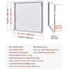 image:imageVEVOR Metal Access Panel for Drywall Ceiling 16 x 16 Inch Plumbing Access Doors with Cam Latch Lock HeavyDuty Steel Wall Hole Cover Easy Install Removable Hinged Panel for Wiring amp Cables Silver14x14inch