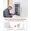 image:imageVEVOR Metal Access Panel for Drywall Ceiling 16 x 16 Inch Plumbing Access Doors with Cam Latch Lock HeavyDuty Steel Wall Hole Cover Easy Install Removable Hinged Panel for Wiring amp Cables Silver16x24inch