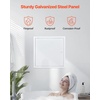 image:imageVEVOR Metal Access Panel for Drywall Ceiling 16 x 16 Inch Plumbing Access Doors with Cam Latch Lock HeavyDuty Steel Wall Hole Cover Easy Install Removable Hinged Panel for Wiring amp Cables Silver14x14inch
