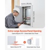 image:imageVEVOR Metal Access Panel for Drywall Ceiling 16 x 16 Inch Plumbing Access Doors with Cam Latch Lock HeavyDuty Steel Wall Hole Cover Easy Install Removable Hinged Panel for Wiring amp Cables Silver12x24inch