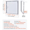 image:imageVEVOR Metal Access Panel for Drywall Ceiling 16 x 16 Inch Plumbing Access Doors with Cam Latch Lock HeavyDuty Steel Wall Hole Cover Easy Install Removable Hinged Panel for Wiring amp Cables Silver12x12inch