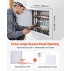 image:imageVEVOR Metal Access Panel for Drywall Ceiling 16 x 16 Inch Plumbing Access Doors with Cam Latch Lock HeavyDuty Steel Wall Hole Cover Easy Install Removable Hinged Panel for Wiring amp Cables Silver14x14inch