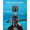image:imageVEVOR Mini Scuba Tank 19L Portable Small Diving Tank for Underwater Breathing Reusable Lung Diving Cylinder up to 35 Minutes Dive Time Emergency Rescue Pony Bottle with Backpack for Snorkeling