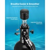 image:imageVEVOR Mini Scuba Tank 1L Portable Diving Tank for Underwater Breathing Reusable Lung Diving Cylinder up to 20 Minutes Dive Time Emergency Rescue Pony Bottle with Adapter amp Goggles for Snorkeling