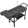image:imageVEVOR Outdoor Grill Cart 310 x 170 inch Tabletop Size Grilling Table Foldable Outdoor Cooking Table with Tissue Holder Hooks Wheels Side Table BBQ Prep Tables for Picnic Kitchen CourtyardBlack