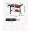image:imageVEVOR Outdoor Grill Cart 310 x 170 inch Tabletop Size Grilling Table Foldable Outdoor Cooking Table with Tissue Holder Hooks Wheels Side Table BBQ Prep Tables for Picnic Kitchen CourtyardBlack