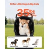 image:imageVEVOR Pet Stroller 44 lbs Weight Capacity Foldable Dog Cart 4 Wheels Cats Stroller with Mesh Windows amp Revrsible Handle Portable Pet Carrier with Brake for Small to Medium Pets3 wheels  For Pets up to 35lbs