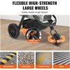 image:imageVEVOR Pet Stroller 44 lbs Weight Capacity Foldable Dog Cart 4 Wheels Cats Stroller with Mesh Windows amp Revrsible Handle Portable Pet Carrier with Brake for Small to Medium Pets3 wheels  For Pets up to 75 Pound