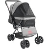image:imageVEVOR Pet Stroller 44 lbs Weight Capacity Foldable Dog Cart 4 Wheels Cats Stroller with Mesh Windows amp Revrsible Handle Portable Pet Carrier with Brake for Small to Medium Pets4 wheels  For Pets up to 40 Pound