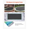 image:imageVEVOR Pool Cover Water Bags 12 Packs 8 Ft Double Chamber Pool Cover Water Tubes 04mm Thick PVC Bags Weights with Leakproof Screw Cap for Inground SwimmingPool Covers Winter Closing BlueGreen