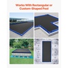 image:imageVEVOR Pool Cover Water Bags 12 Packs 8 Ft Double Chamber Pool Cover Water Tubes 04mm Thick PVC Bags Weights with Leakproof Screw Cap for Inground SwimmingPool Covers Winter Closing BlueBlue