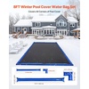 image:imageVEVOR Pool Cover Water Bags 12 Packs 8 Ft Double Chamber Pool Cover Water Tubes 04mm Thick PVC Bags Weights with Leakproof Screw Cap for Inground SwimmingPool Covers Winter Closing BlueBlue