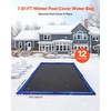 image:imageVEVOR Pool Cover Water Bags 12 Packs 8 Ft Double Chamber Pool Cover Water Tubes 04mm Thick PVC Bags Weights with Leakproof Screw Cap for Inground SwimmingPool Covers Winter Closing BlueBlue