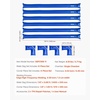 image:imageVEVOR Pool Cover Water Bags 12 Packs 8 Ft Double Chamber Pool Cover Water Tubes 04mm Thick PVC Bags Weights with Leakproof Screw Cap for Inground SwimmingPool Covers Winter Closing BlueBlue