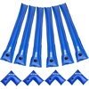 image:imageVEVOR Pool Cover Water Bags 12 Packs 8 Ft Double Chamber Pool Cover Water Tubes 04mm Thick PVC Bags Weights with Leakproof Screw Cap for Inground SwimmingPool Covers Winter Closing BlueBlue