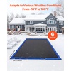 image:imageVEVOR Pool Cover Water Bags 12 Packs 8 Ft Double Chamber Pool Cover Water Tubes 04mm Thick PVC Bags Weights with Leakproof Screw Cap for Inground SwimmingPool Covers Winter Closing BlueBlue