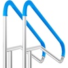 image:imageVEVOR Pool Handrail 2 PCS 55 x 32 inch Railing Stainless Steel with Base Plate for IndoorOutdoor RustProof Grab Bar wGrip CoverampAccessories for DecksSpas55x32 Inch 2 Pack