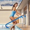 image:imageVEVOR Pool Handrail 2 PCS 55 x 32 inch Railing Stainless Steel with Base Plate for IndoorOutdoor RustProof Grab Bar wGrip CoverampAccessories for DecksSpas55x32 Inch 2 Pack