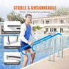 image:imageVEVOR Pool Handrail 2 PCS 55 x 32 inch Railing Stainless Steel with Base Plate for IndoorOutdoor RustProof Grab Bar wGrip CoverampAccessories for DecksSpas55x32 Inch 2 Pack