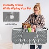 image:imageVEVOR Portable Dog Bathtub Elevated amp Foldable Spacesaving Pet Shower Station with Quick Drainage Bathing Tub for Washing amp Grooming Small and Medium Size Dogs and Cats Indoor amp Outdoor Light BlueLight Grey