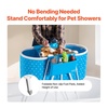 image:imageVEVOR Portable Dog Bathtub Elevated amp Foldable Spacesaving Pet Shower Station with Quick Drainage Bathing Tub for Washing amp Grooming Small and Medium Size Dogs and Cats Indoor amp Outdoor Light BlueLight Blue