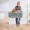 image:imageVEVOR Portable Dog Bathtub Elevated amp Foldable Spacesaving Pet Shower Station with Quick Drainage Bathing Tub for Washing amp Grooming Small and Medium Size Dogs and Cats Indoor amp Outdoor Light BlueLight Grey