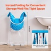 image:imageVEVOR Portable Dog Bathtub Elevated amp Foldable Spacesaving Pet Shower Station with Quick Drainage Bathing Tub for Washing amp Grooming Small and Medium Size Dogs and Cats Indoor amp Outdoor Light BlueLight Blue