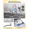 image:imageVEVOR Professional 304 Stainless Steel Dog Bathing Station 61 inch Pet Grooming Tub wAntiSlip ramp Storage Drawer Cold Hot Faucet Showerhead for Large amp Medium amp Small Right Door with Drawer50 inch