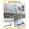 image:imageVEVOR Professional 304 Stainless Steel Dog Bathing Station 61 inch Pet Grooming Tub wAntiSlip ramp Storage Drawer Cold Hot Faucet Showerhead for Large amp Medium amp Small Right Door with Drawer50 inch