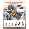 image:imageVEVOR Professional Dog Washing Station 34 Inch Stainless Steel Pet Grooming Tub with Hot amp Cold Faucet Showerhead Storage Rack NoBend AllinOne Bathtub Home Wash Sink Fits Small Cats and Dogs62 inch
