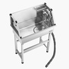 image:imageVEVOR Professional Dog Washing Station 34 Inch Stainless Steel Pet Grooming Tub with Hot amp Cold Faucet Showerhead Storage Rack NoBend AllinOne Bathtub Home Wash Sink Fits Small Cats and Dogs34 inch