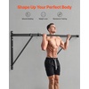 image:imageVEVOR Pull Up Bar MultiGrip Wall Mounted Pull Ups 50 in Width Multifunctional Chin Up Training Station Heavy Duty Steel Upper Body Workout Bars with Hangers 440 lbs Weight Capacity for Home GymJoist Mount