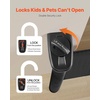image:imageVEVOR Retractable Baby Gate Extends to 2027 inch Extra Wide 39 inch Tall with Reinforced Fiberglass Strips Avoids Crawling Through Mesh Dog Gate for Decks Doorways Garages Indoor BlackBlack